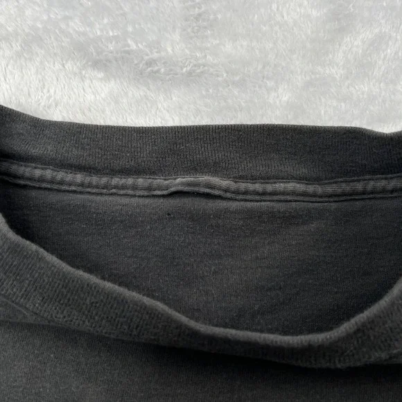 VTG US Marines Semper Fidelis Single Stitch Eagle Graphic T-Shirt Faded Black XL - Picture 3 of 9